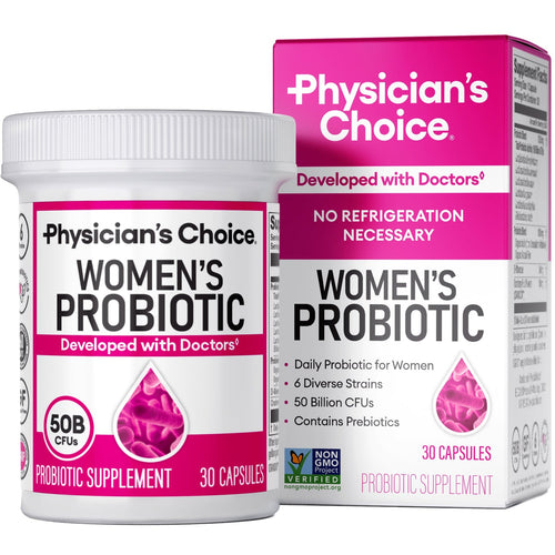 Probiotics - PH Balance, Digestive, UT, & Feminine Health - 50 Billion CFU - 6 Unique Strains for Women - Organic Prebiotics, Cranberry Extract+ - Probiotic - 60 CT