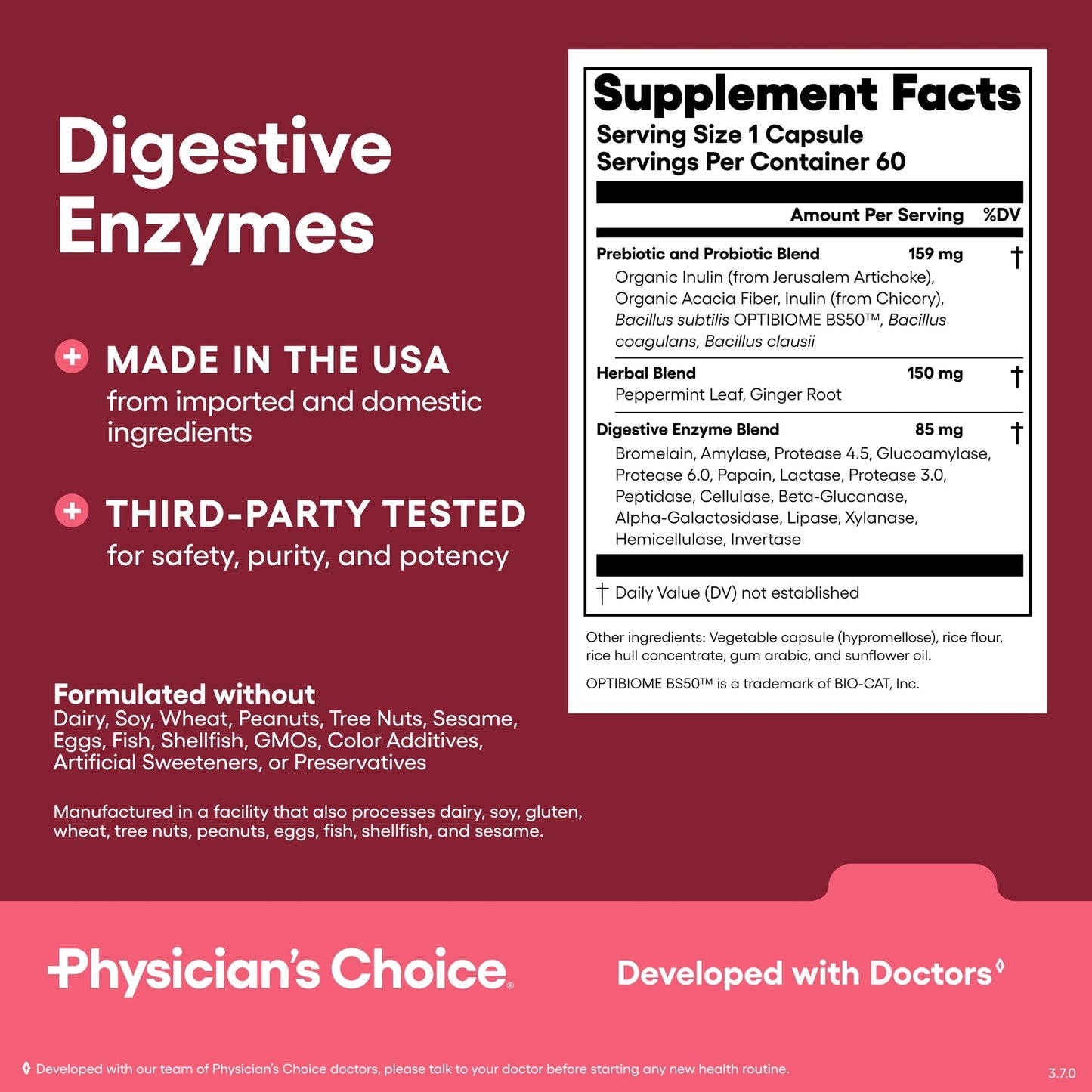 Advanced Gut Health Bundle: 60 Billion Probiotics 30ct + Digestive Enzymes 60ct for Digestive, Gut, and Immune Health Supports Occasional Constipation, Diarrhea, Gas, and Bloating